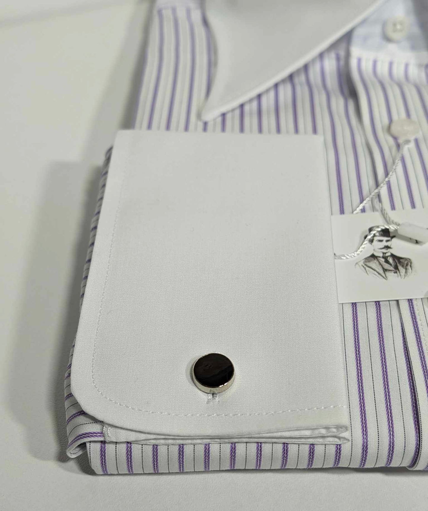 Black tennis stripe shirt