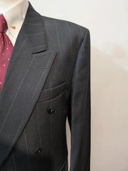 Effroyable costume croisé chalkstripe en laine