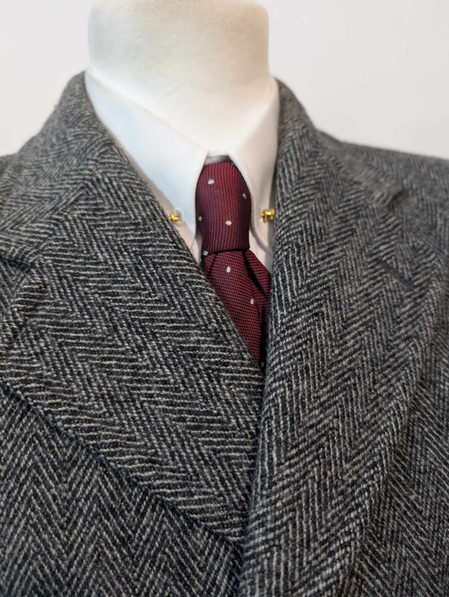 Redoutable manteau gris à chevron