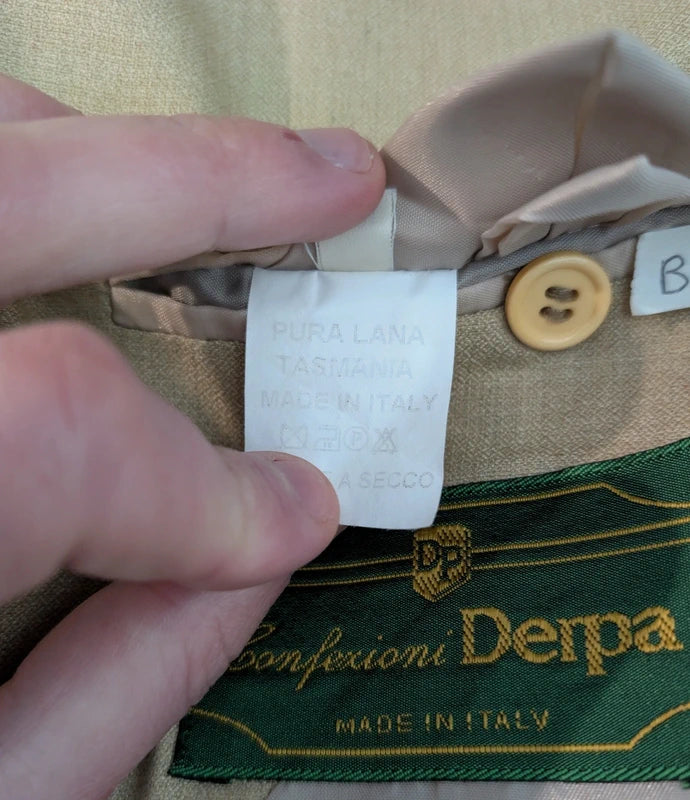 SIZE 42FR Cream wool trousers