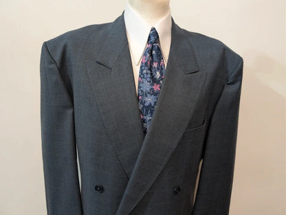 Giant double-breasted wool suit