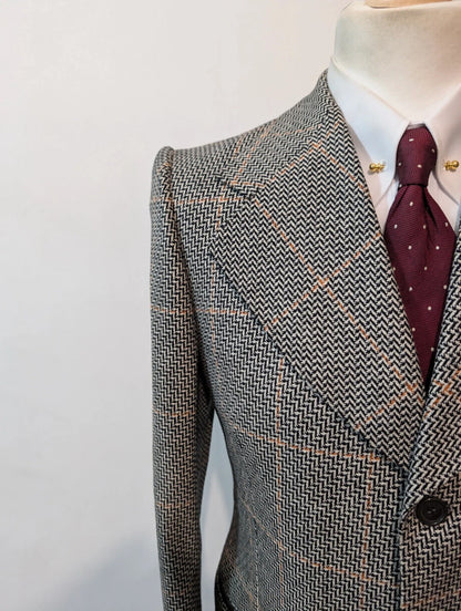 Exceptionnel costume a carreaux en laine