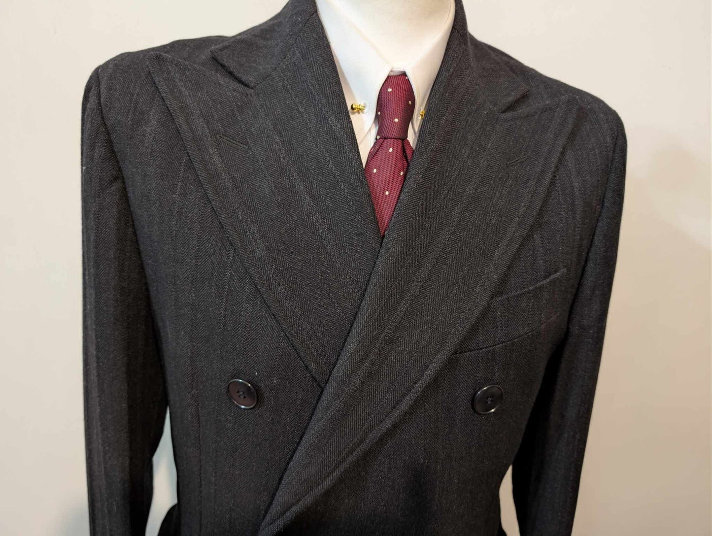 Magnifique manteau croisé en laine