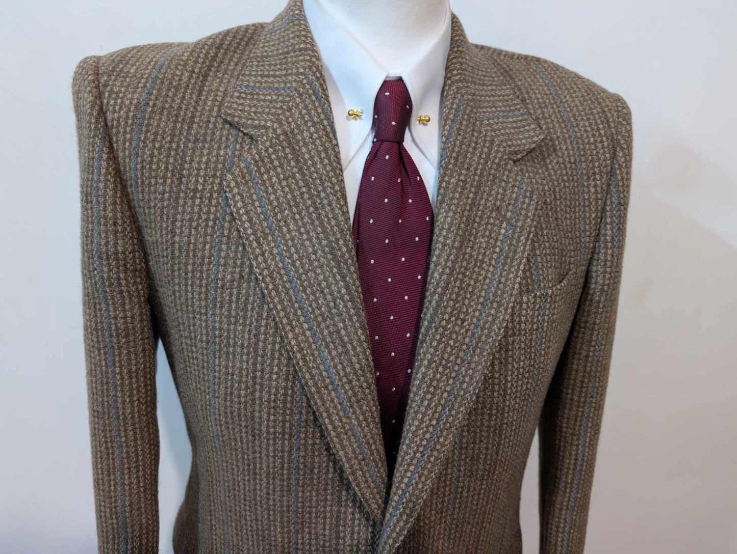 Incroyable veste marron en tweed épais