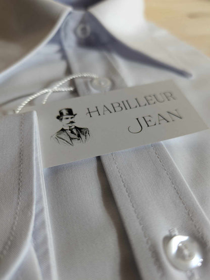 Cotton blend French collar shirt