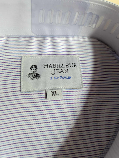 Double-twisted French collar shirt