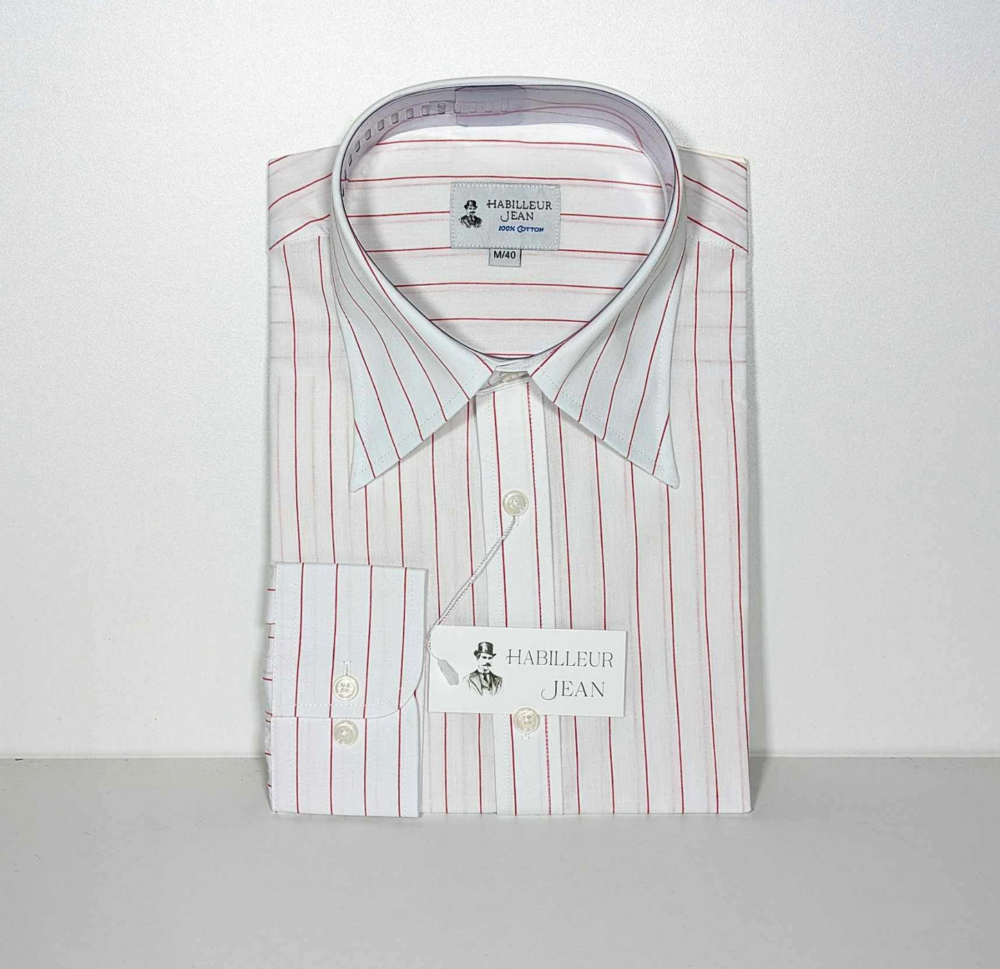 Chemise à rayures tennis rouge