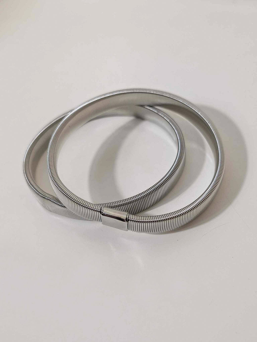 Pair of Vintage Silver Tone Shirt Sleeve Garters