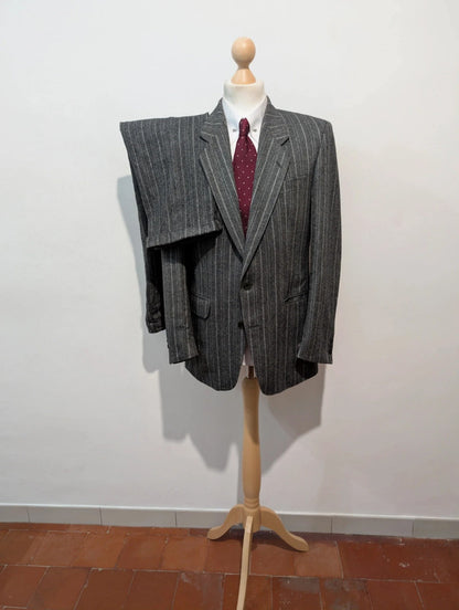 Wonderful pinstripe suit in heavy flannel