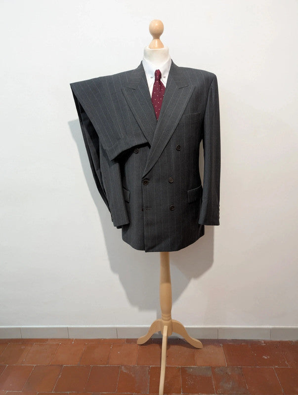 Terrifiant costume croisé chalkstripe en laine froide