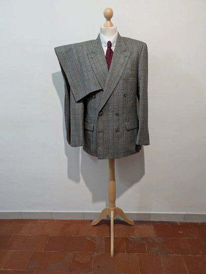 Sublime costume croisé en flanelle