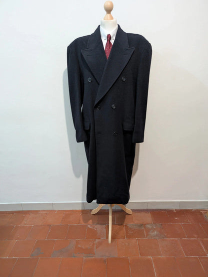 Géant manteau croisé en laine