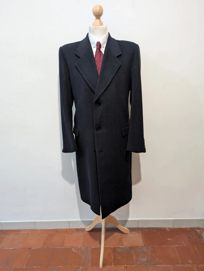 Incroyable manteau bleu marine en cachemire