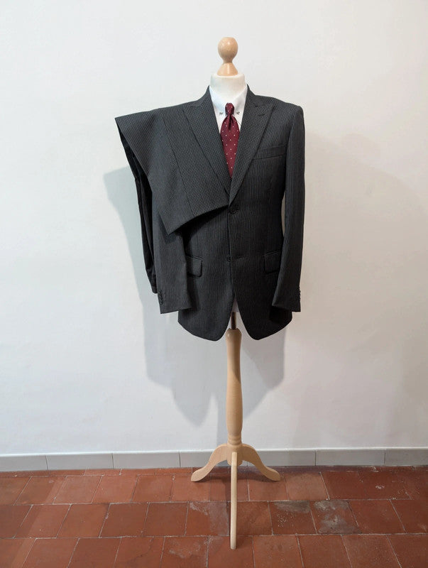 Original gray striped wool suit