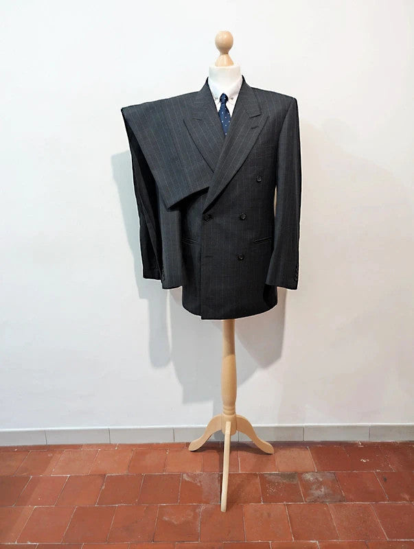 Wicked pinstripe wool double-breasted suit