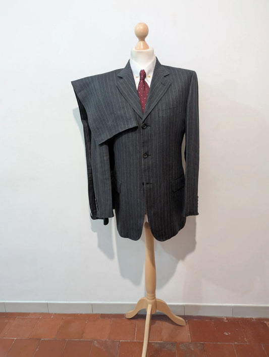 Furieux costume pinstripe en lin