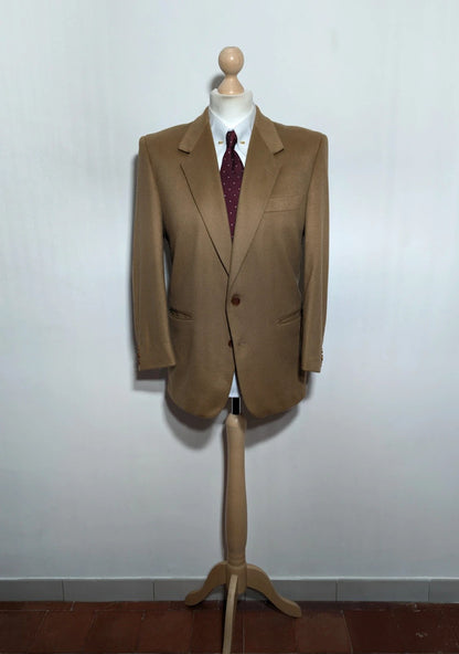 Lumineuse veste camel en cachemire et laine