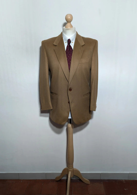 Lumineuse veste camel en cachemire et laine