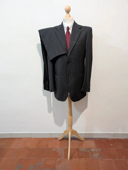 Parfait costume chalkstripe en flanelle lourde