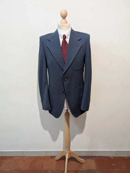 Spectaculaire veste bleu en laine