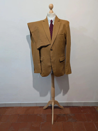 Chouet costume marron en lin