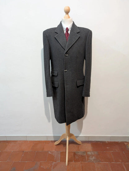 Classique manteau gris en laine