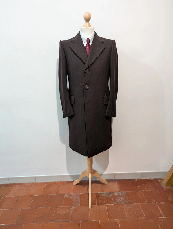 Splendid brown herringbone coat