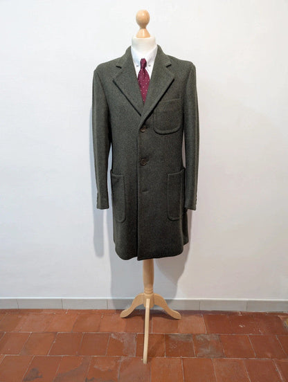 Incroyable manteau vert en laine
