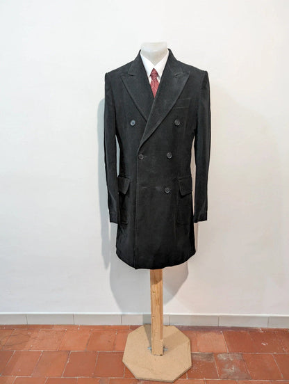 Magnifique manteau polo coat en velours