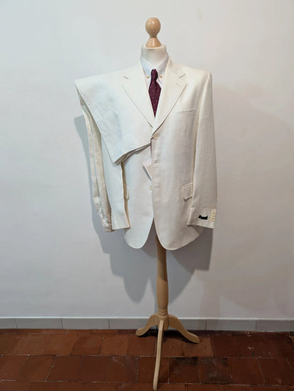 Angélique costume blanc en lin