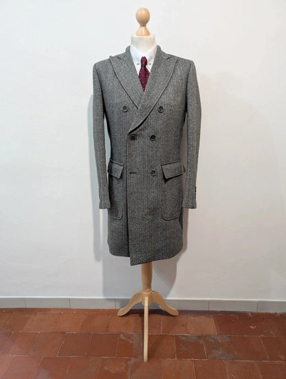 Magnifique manteau polo coat en tweed