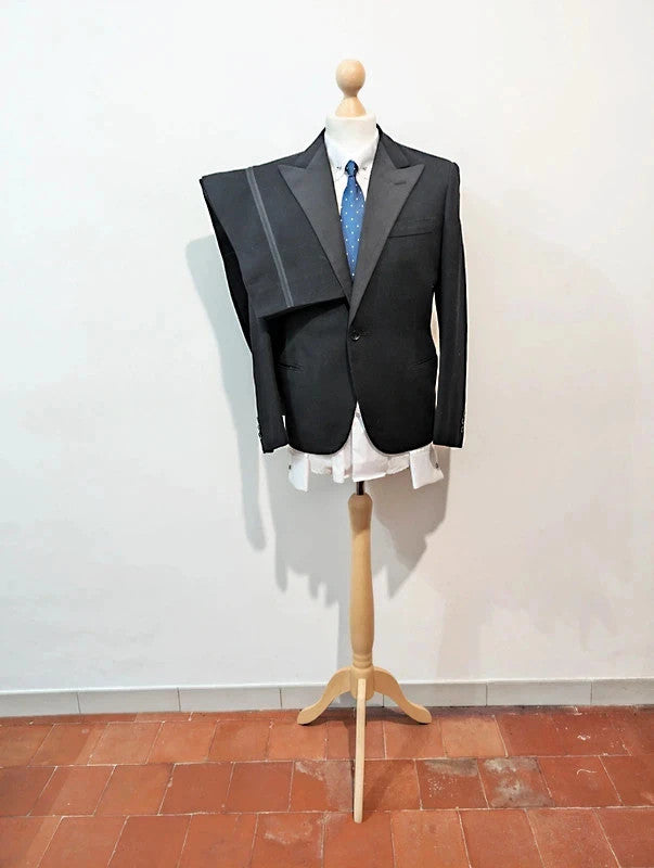 Vintage black wool tuxedo