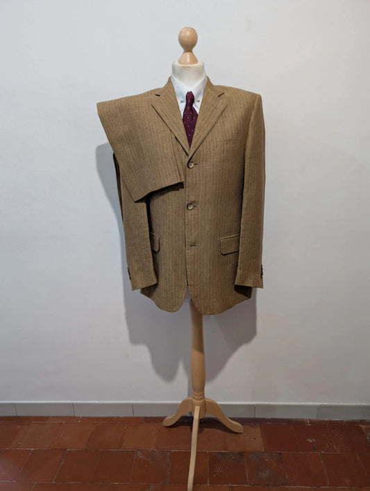 Spectaculaire costume pinstripe en lin