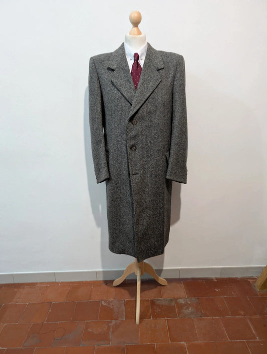 Magnifique manteau gris en tweed