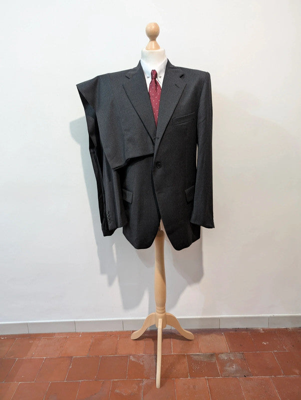 Superb grey wool flannel suit