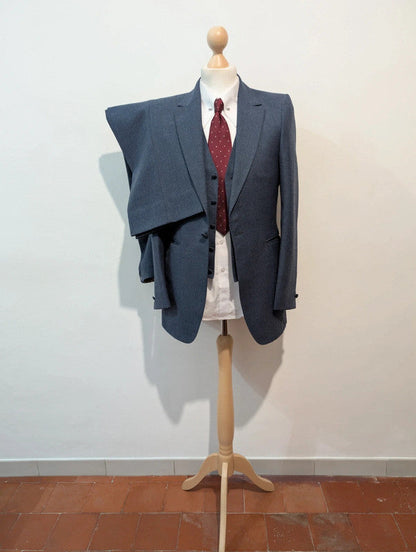Élégant costume 3 pièces en flanelle