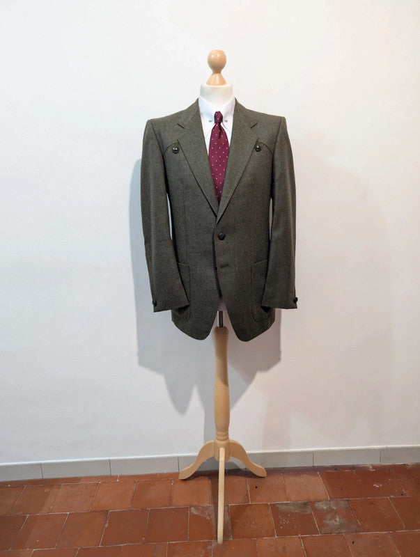 Splendid green wool flannel jacket