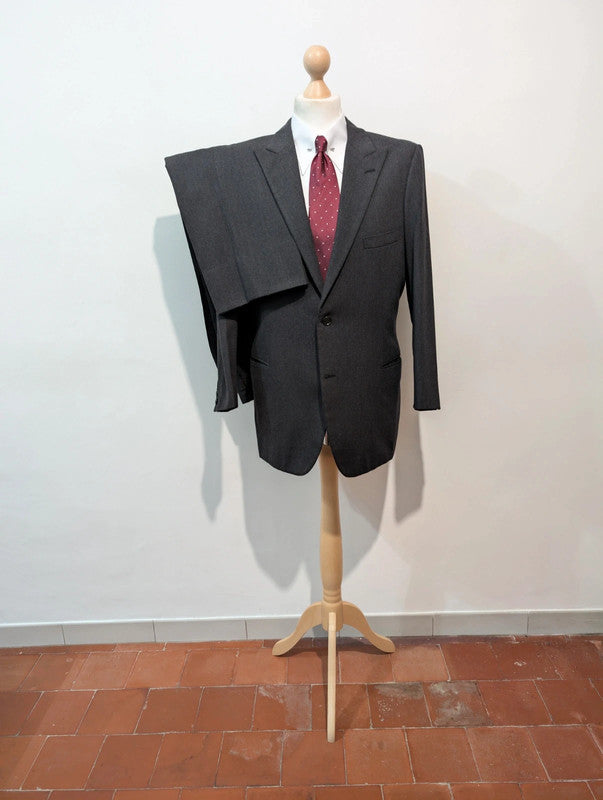 Old grey bespoke suit