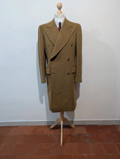 Légendaire manteau croisé Camel en laine