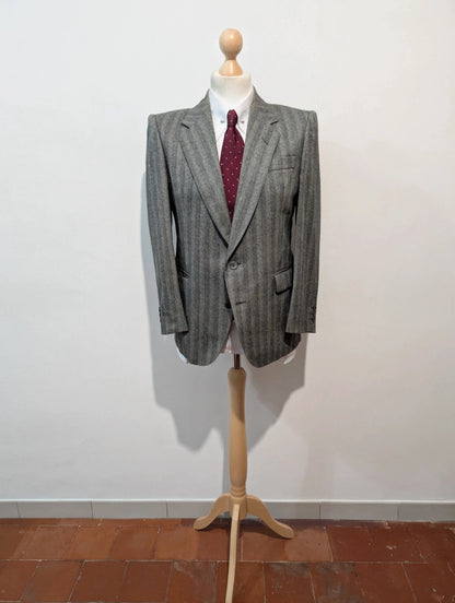 Sublime costume gris en flanelle