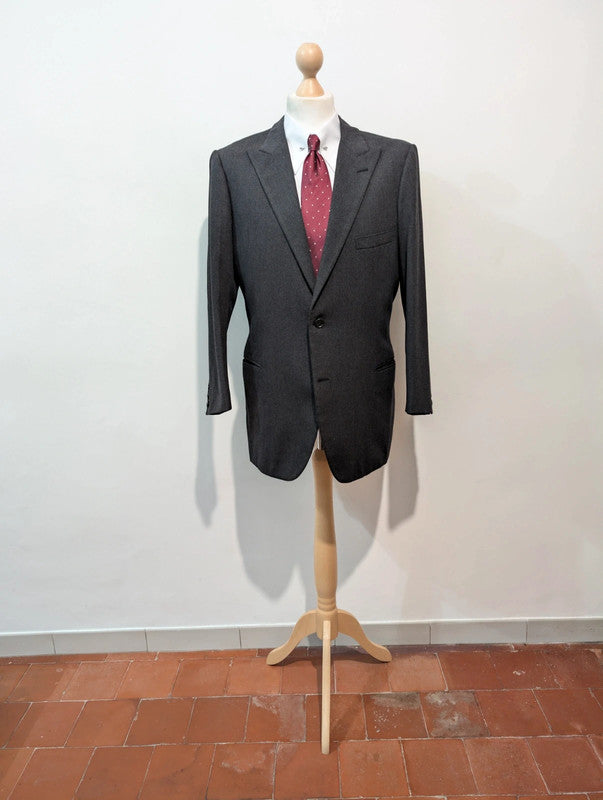 Old grey bespoke suit