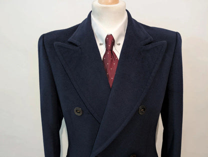 Superbe manteau croisé bleu marine