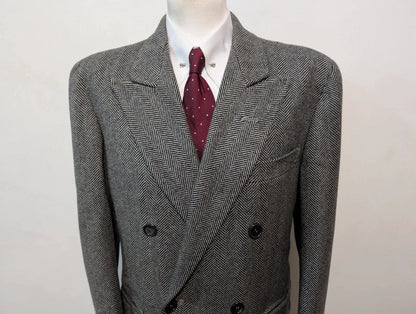 Flamboyant manteau croisé a chevron