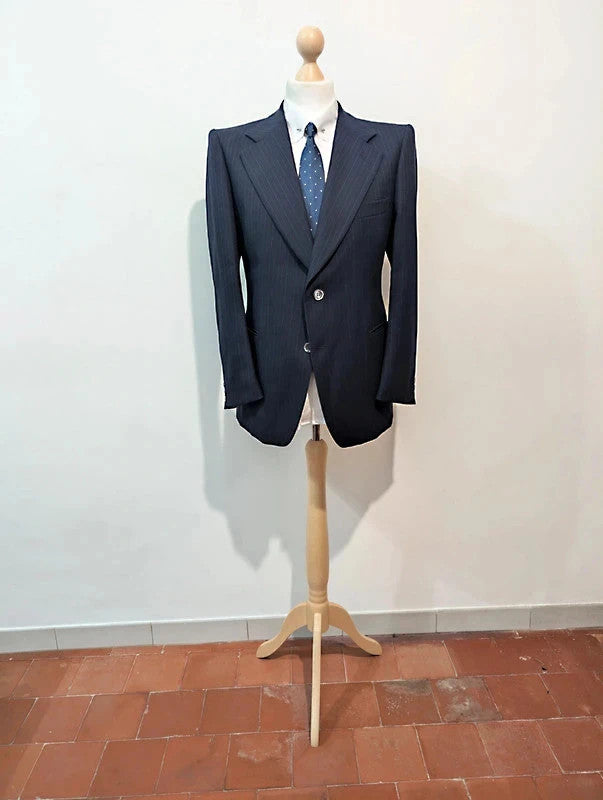 Heavy wool pinstripe suit