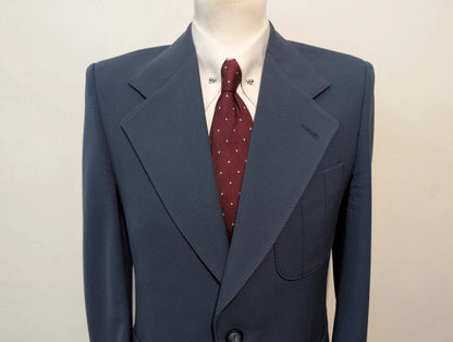 Spectaculaire veste bleu en laine