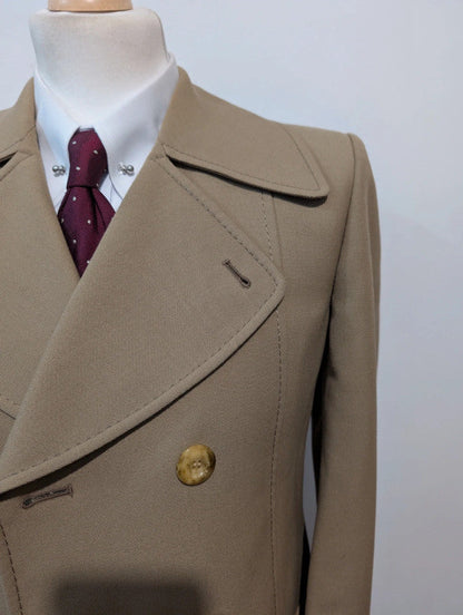 Magnifique polo coat beige en laine