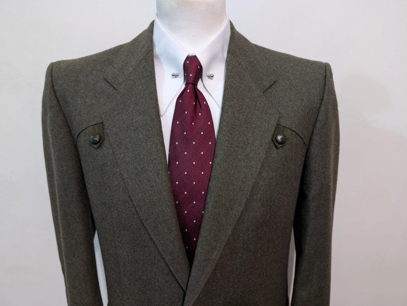 Splendid green wool flannel jacket