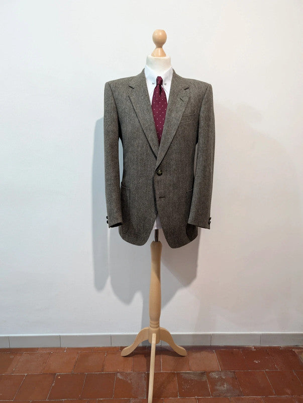 Splendid gray brown tweed suit