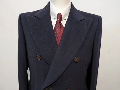 Sublime manteau croisé en laine
