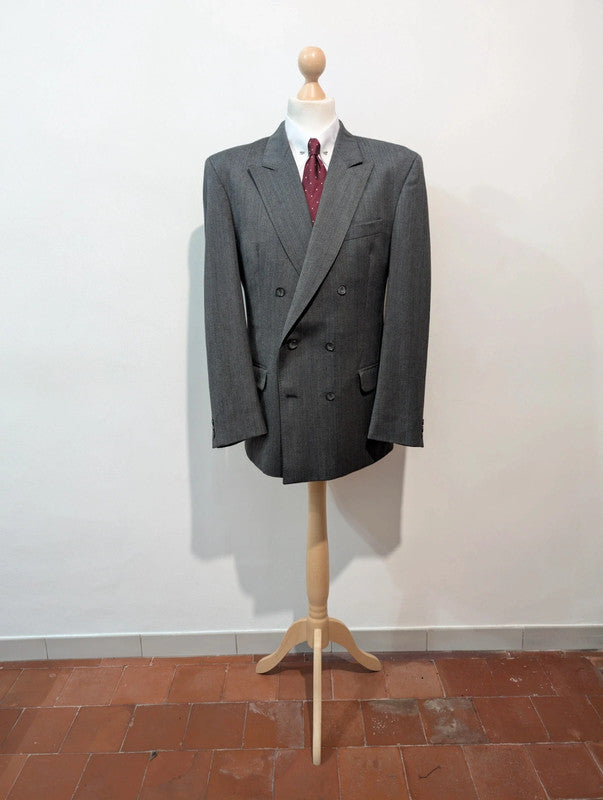 Furious grey wool double-breasted suit